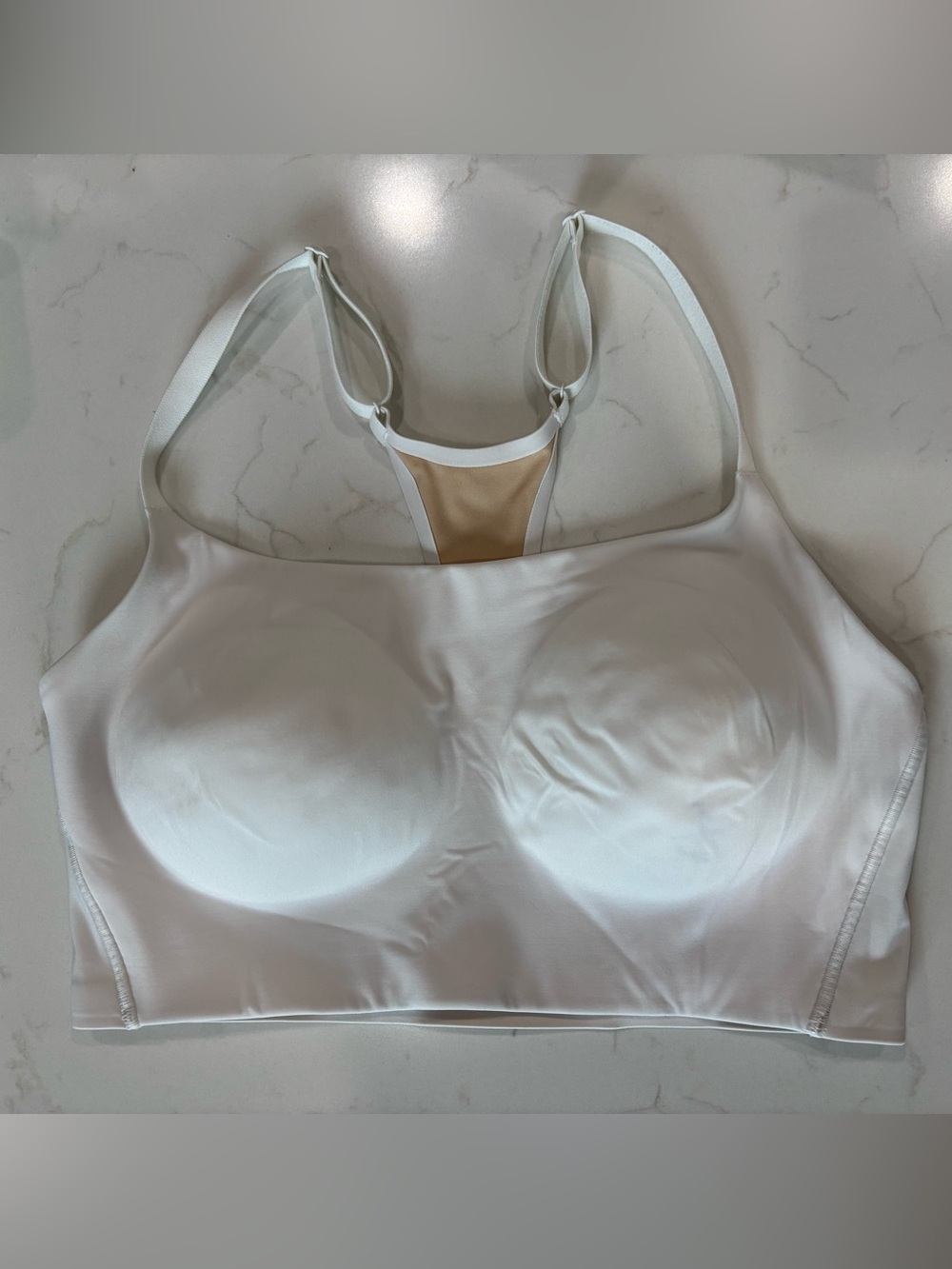 NWOT Huug Daily Embrace Racerback Adjustable Bra in White